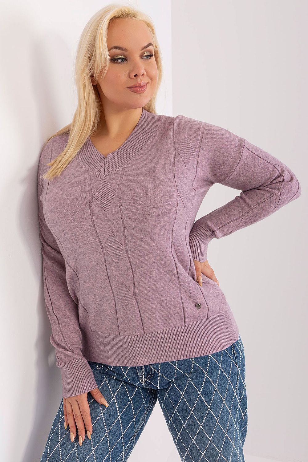 Chandail plus size model 190051 Factory Price