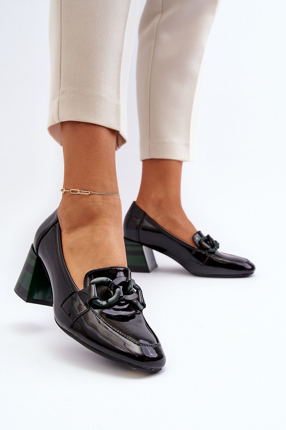 Escarpins talon large model 193921 Step in style