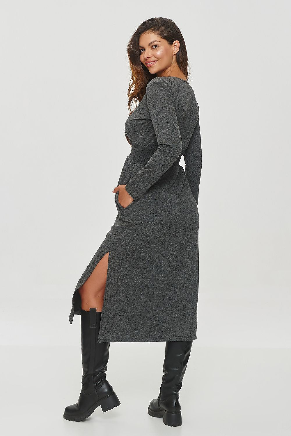 Robe de jour model 200036 Makadamia