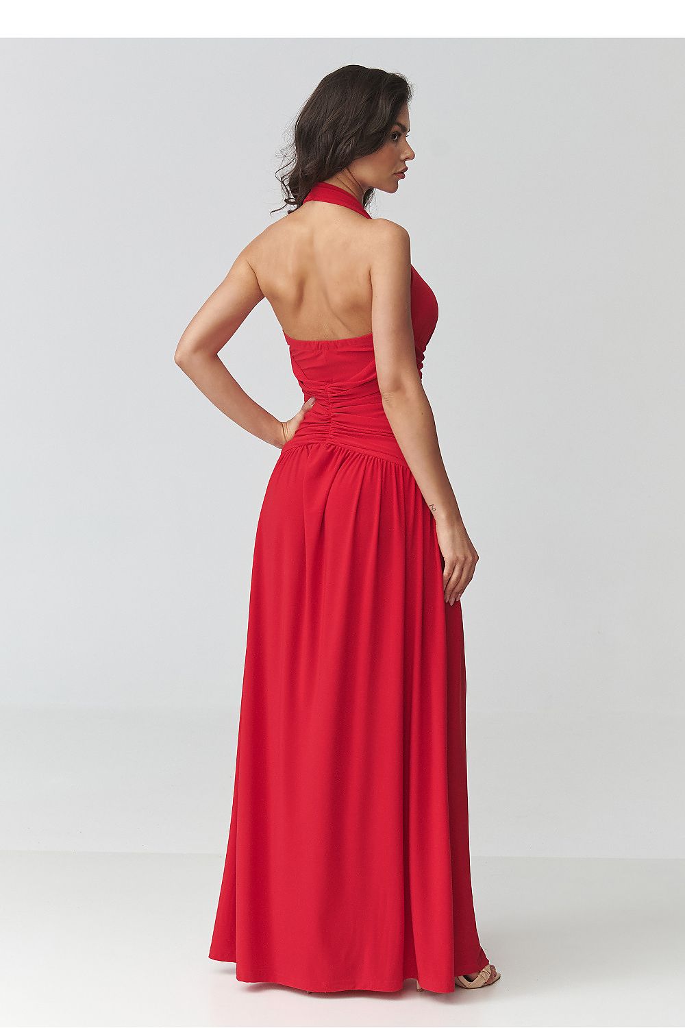 Robe longue model 228321 Makadamia