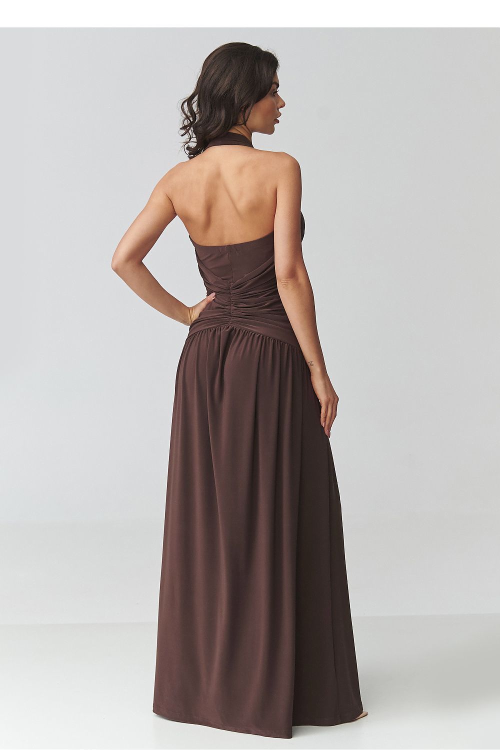 Robe longue model 228322 Makadamia