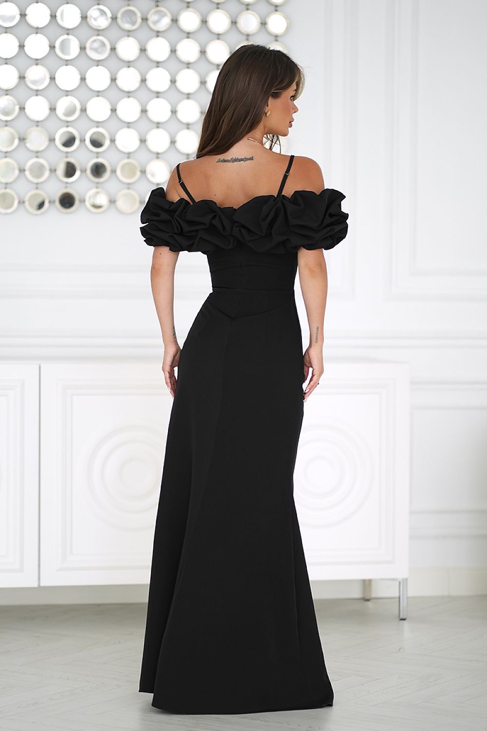 Robe longue model 232331 Bicotone