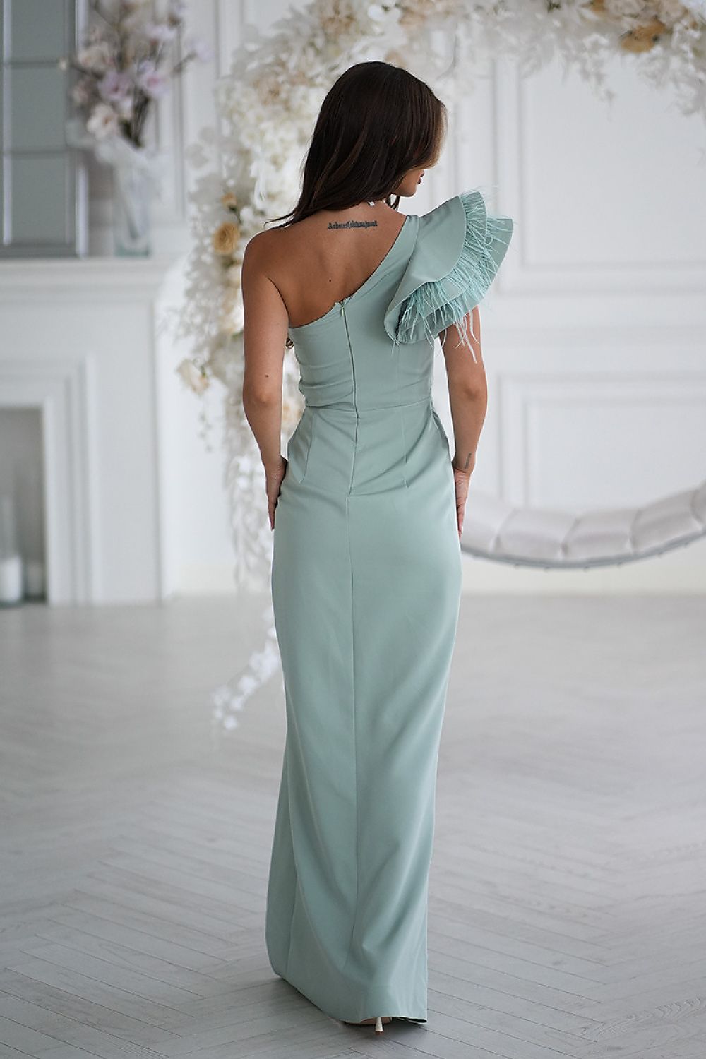 Robe longue model 232802 Bicotone