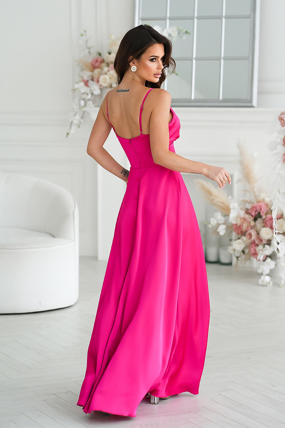 Robe longue model 232803 Bicotone