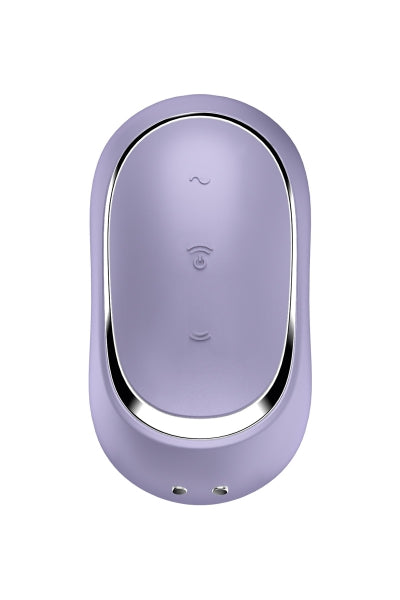 Commandes et contacts de recharge du Satisfyer Pro To Go 2 lavande