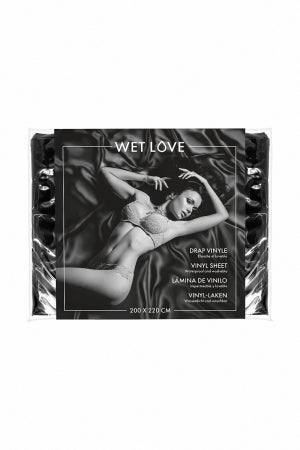 Drap Vinyle noir 220 x 200 cm - Fetish Tentation