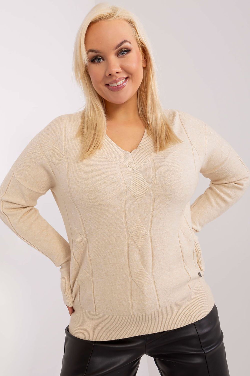 Chandail plus size model 190053 Factory Price