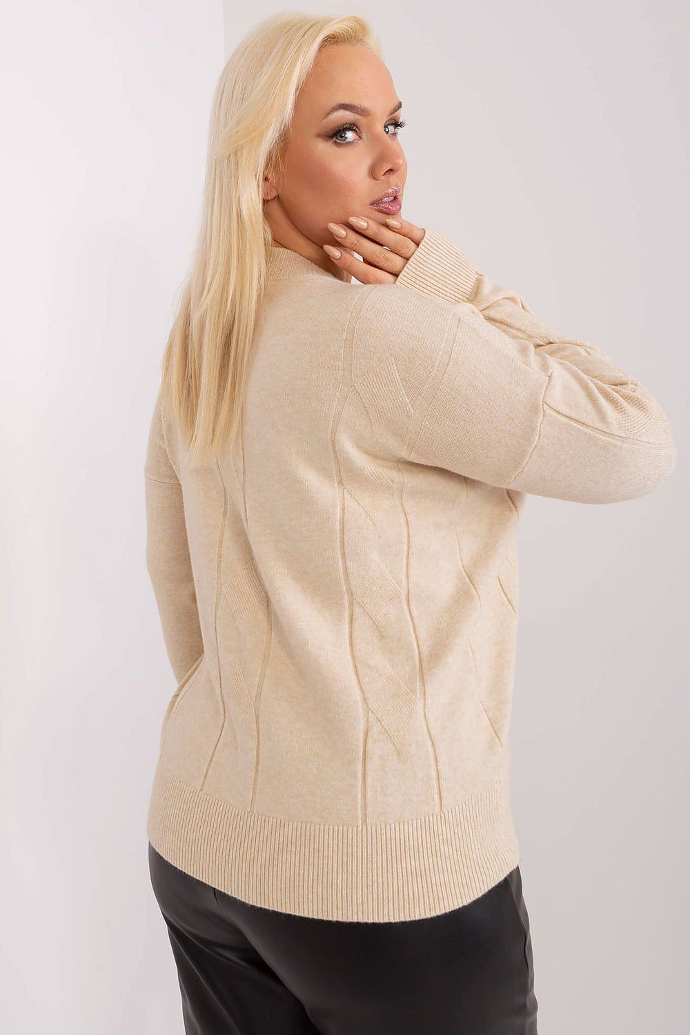 Chandail plus size model 190053 Factory Price