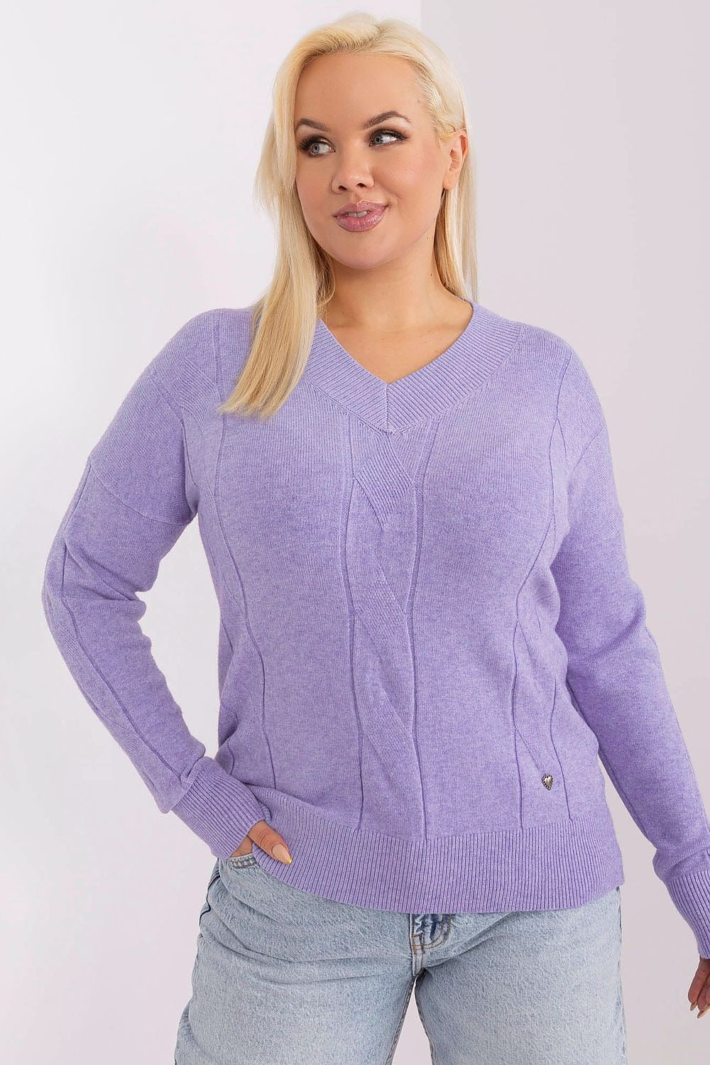 Chandail plus size model 190054 Factory Price