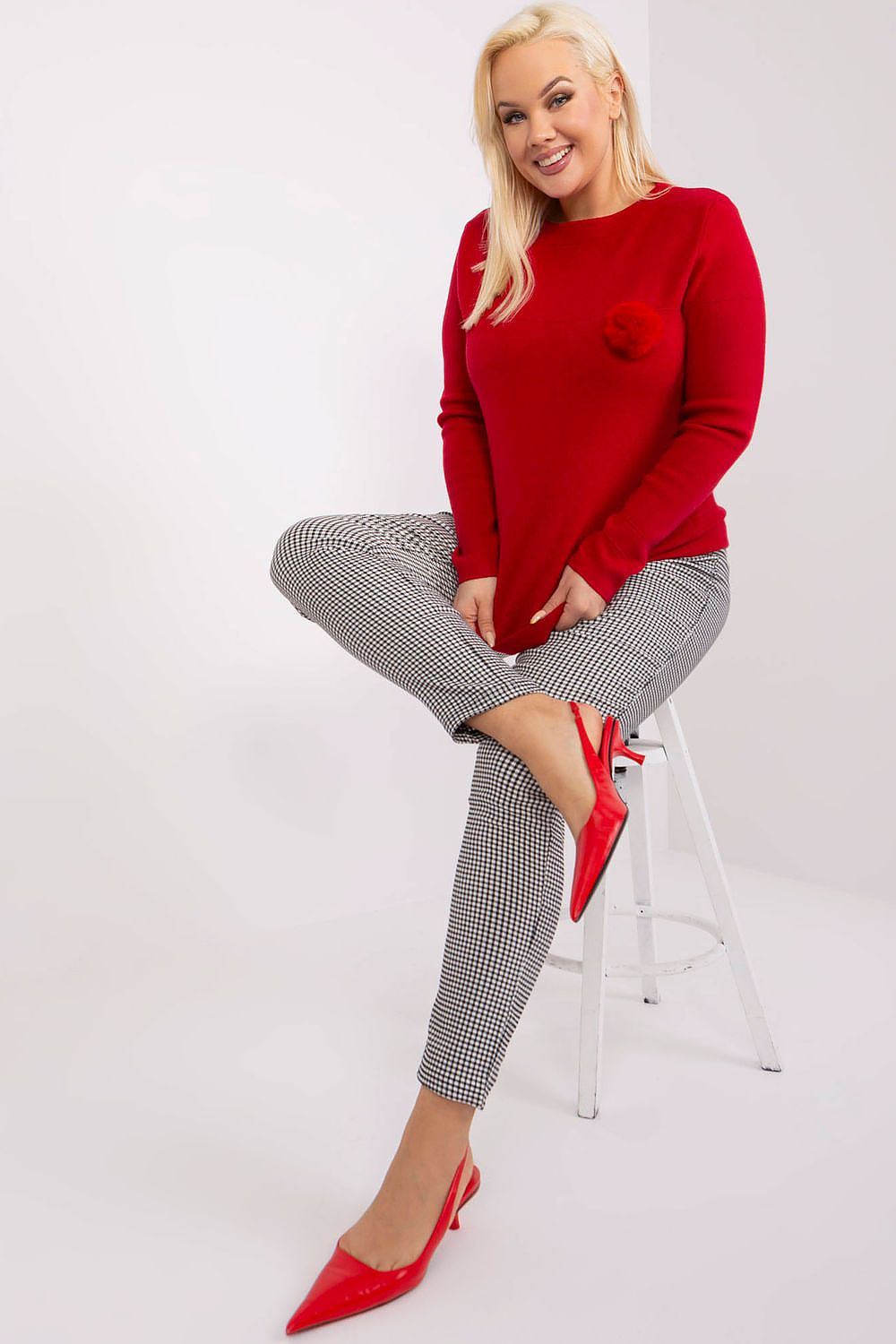Chandail plus size model 190064 Factory Price