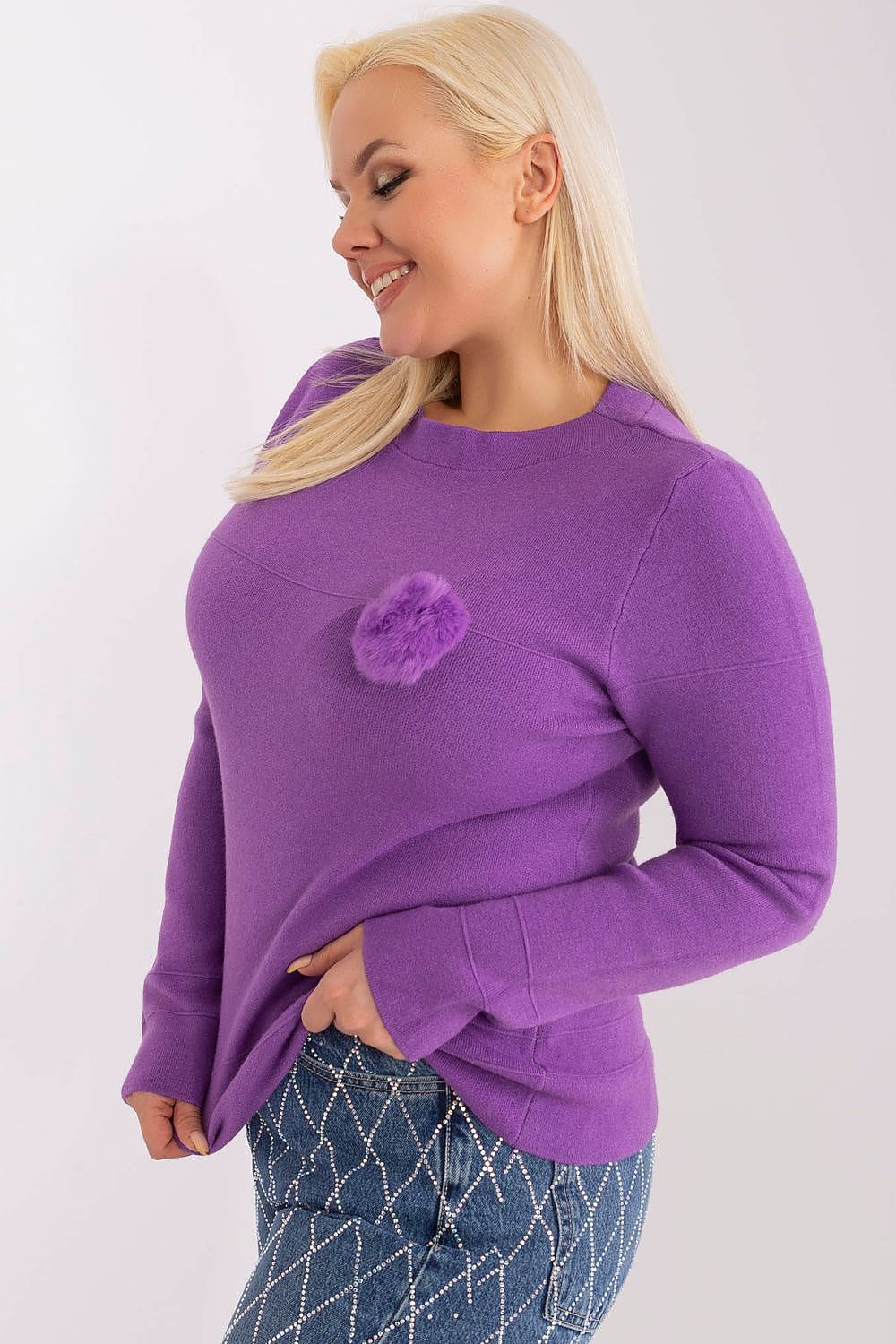 Chandail plus size model 190067 Factory Price