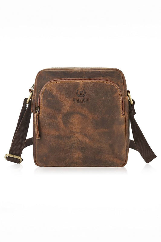 Sac en cuir naturel model 191535 Galanter