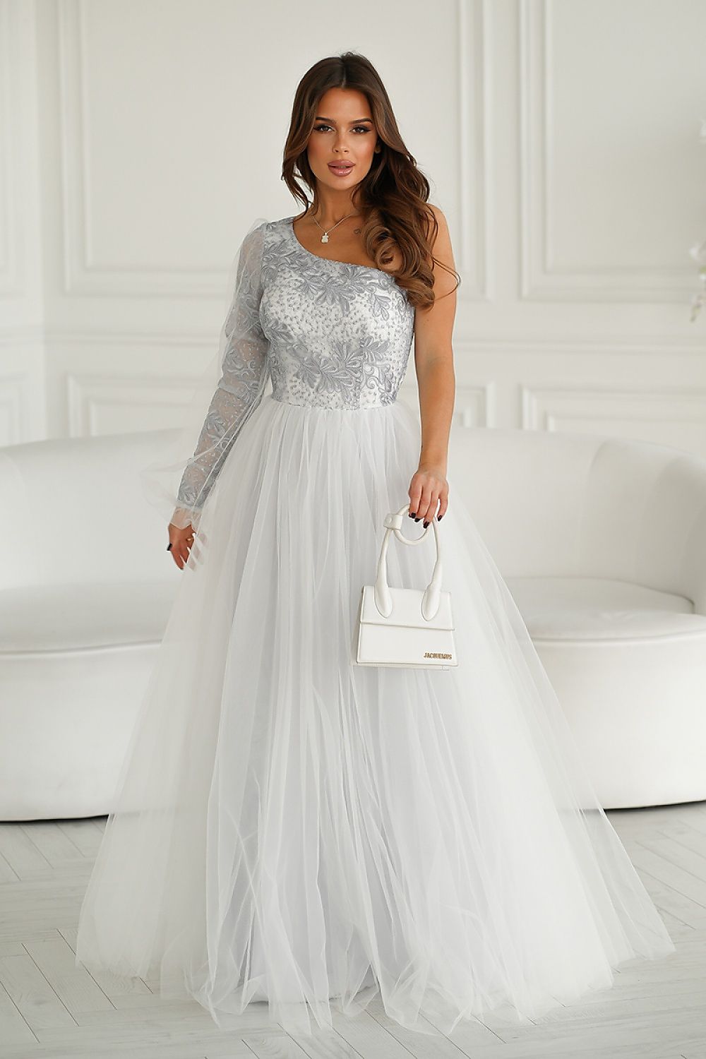 Robe longue model 192638 Bicotone