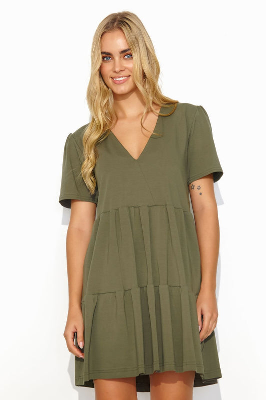 Robe de jour model 192949 Makadamia