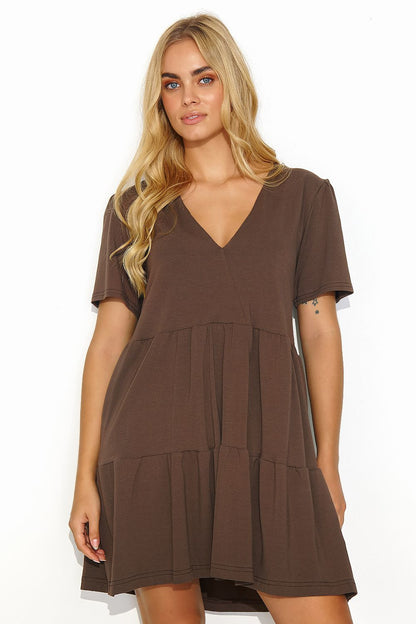 Robe de jour model 192950 Makadamia