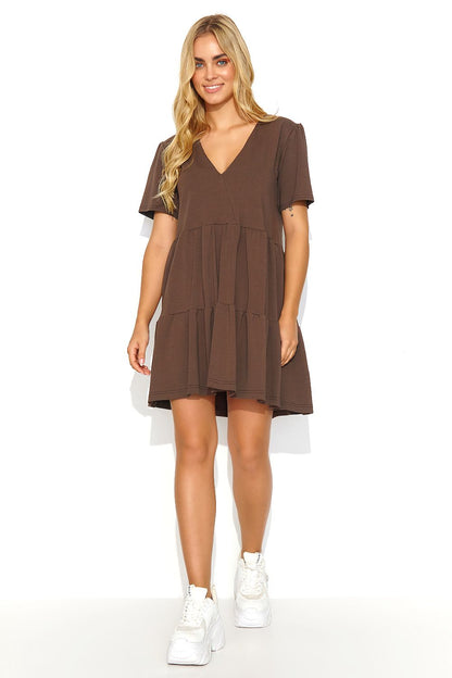 Robe de jour model 192950 Makadamia