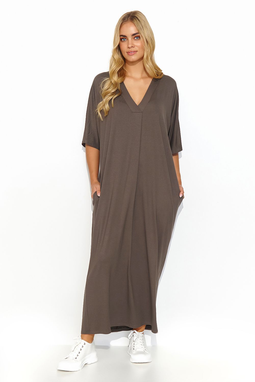 Robe de jour model 193054 Makadamia