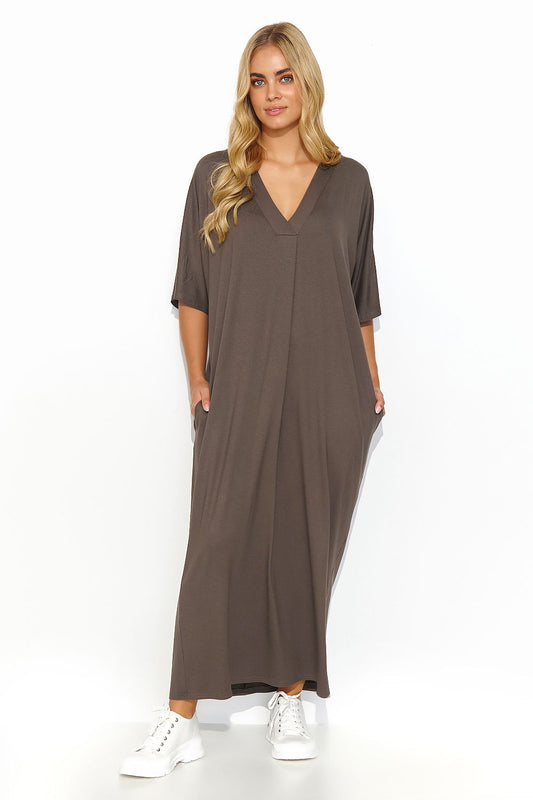 Robe de jour model 193054 Makadamia