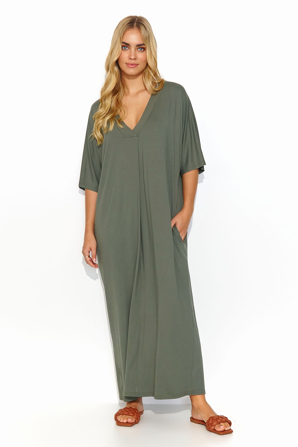 Robe de jour model 193056 Makadamia
