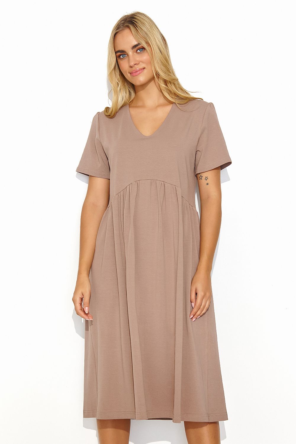 Robe de jour model 193198 Makadamia
