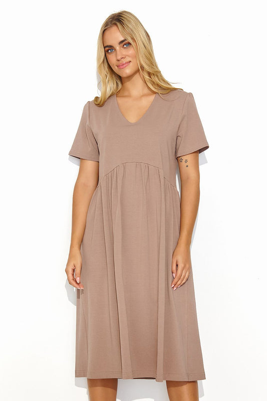 Robe de jour model 193198 Makadamia