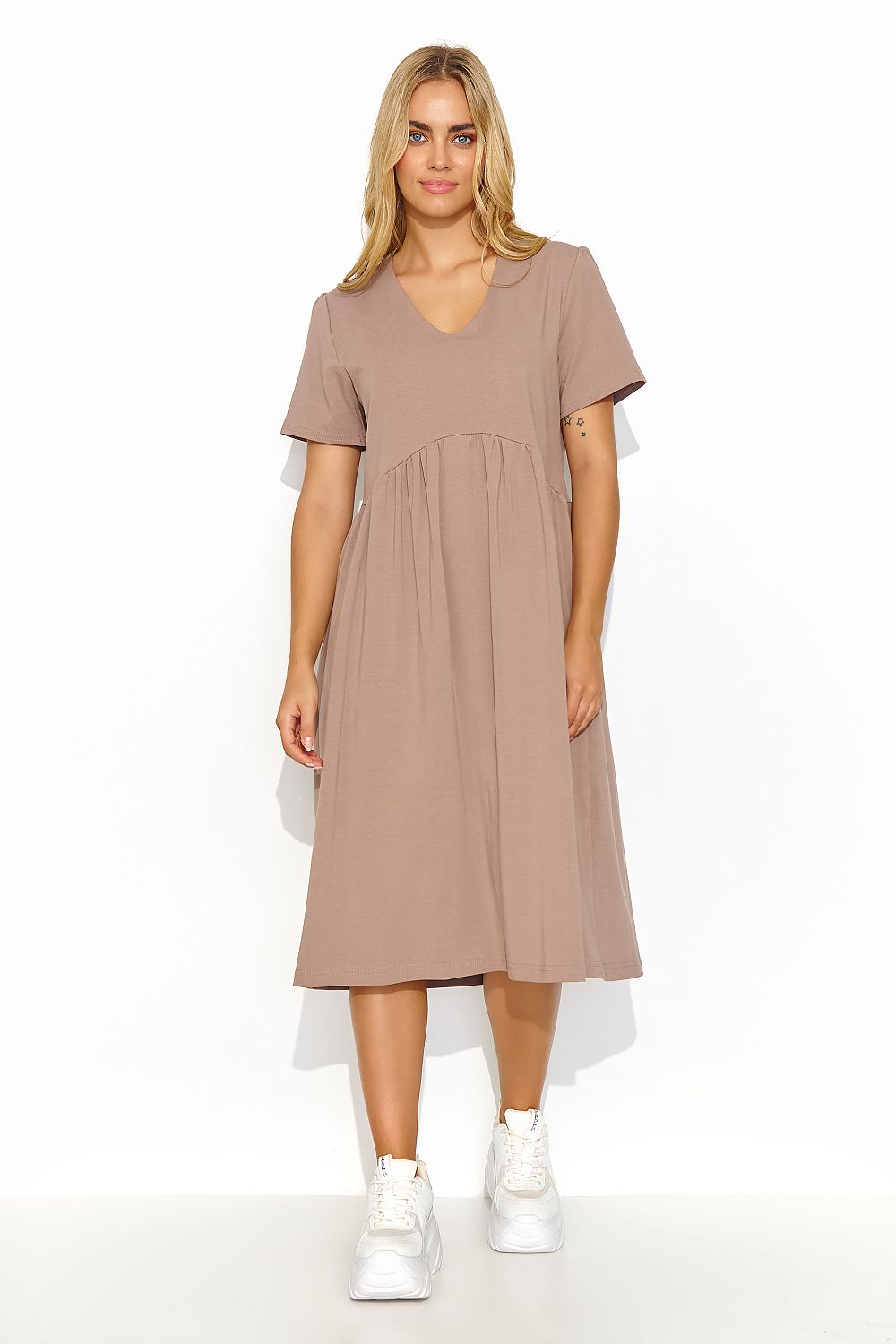 Robe de jour model 193198 Makadamia