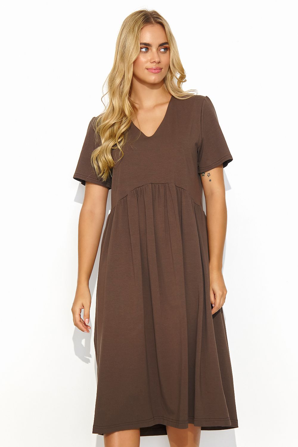 Robe de jour model 193200 Makadamia