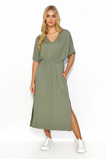 Robe de jour model 193221 Makadamia