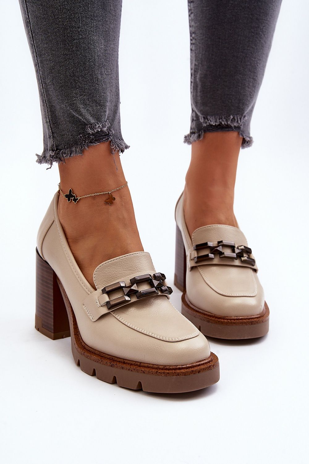Escarpins talon large model 193387 Step in style