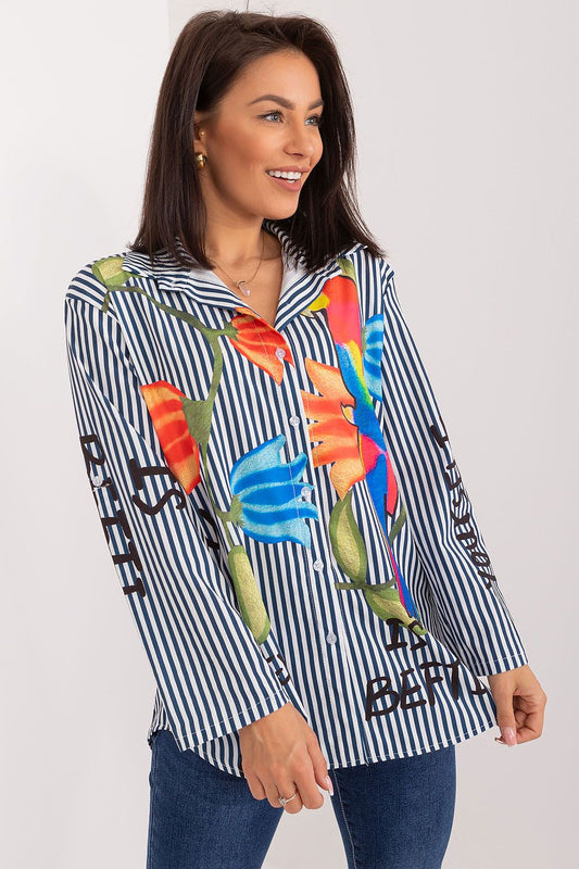 Chemise manche longue model 194187 Italy Moda