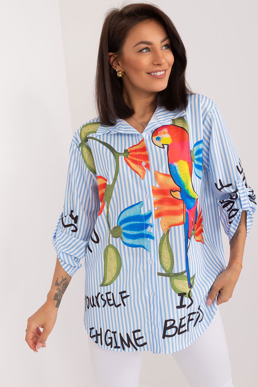 Chemise manche longue model 194188 Italy Moda