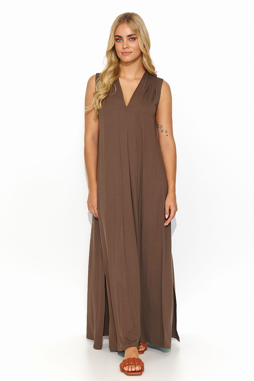 Robe de jour model 194313 Makadamia