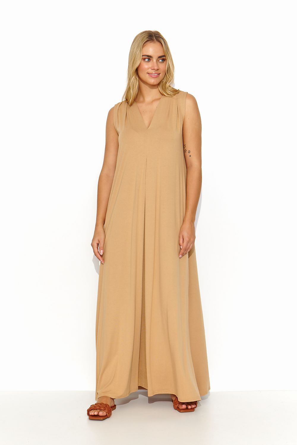 Robe de jour model 194315 Makadamia