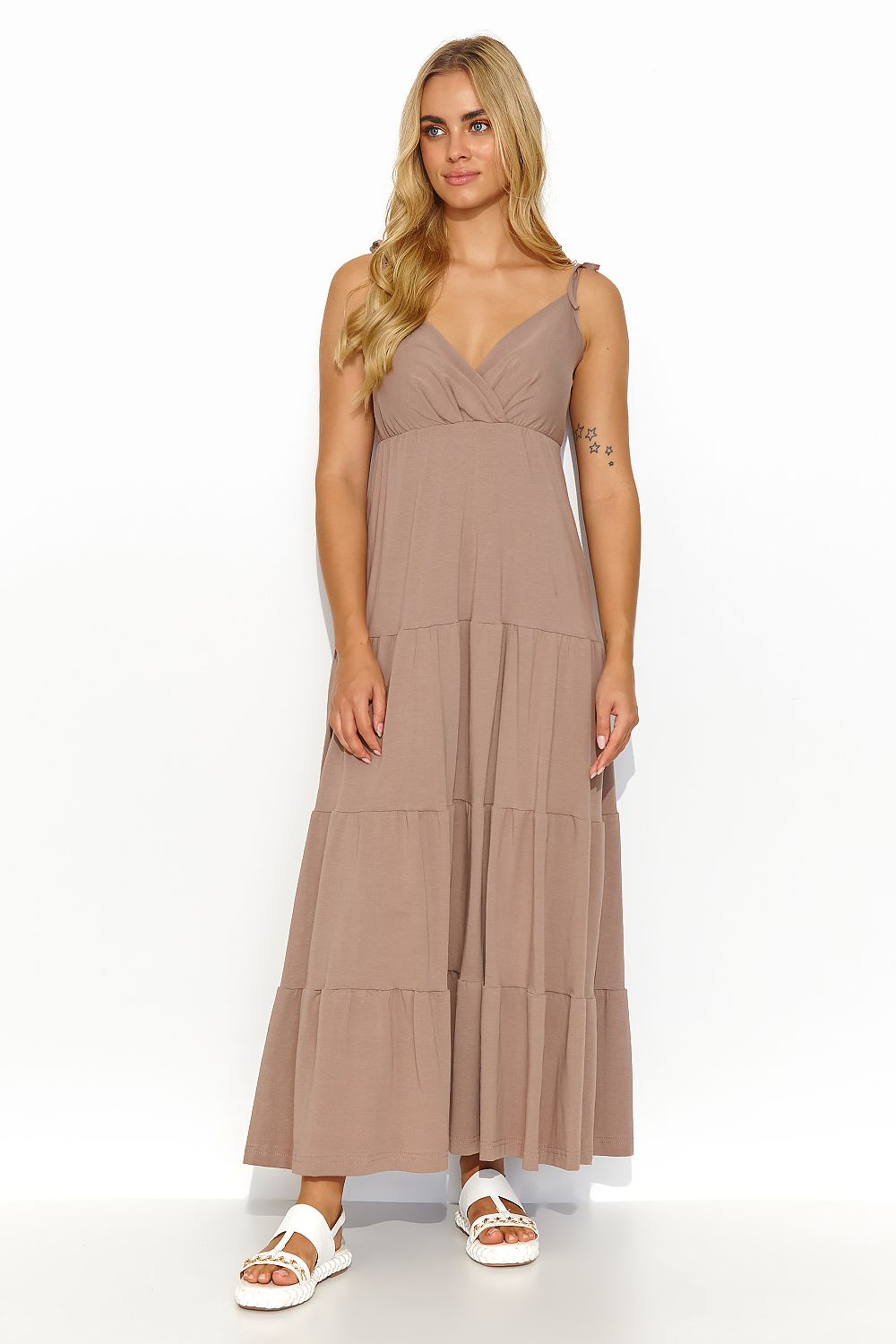 Robe de jour model 194316 Makadamia