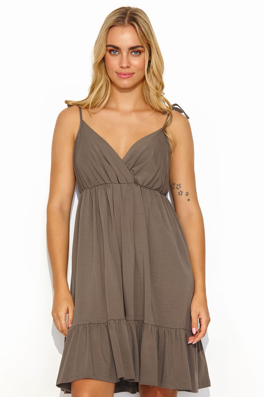 Robe de jour model 194336 Makadamia