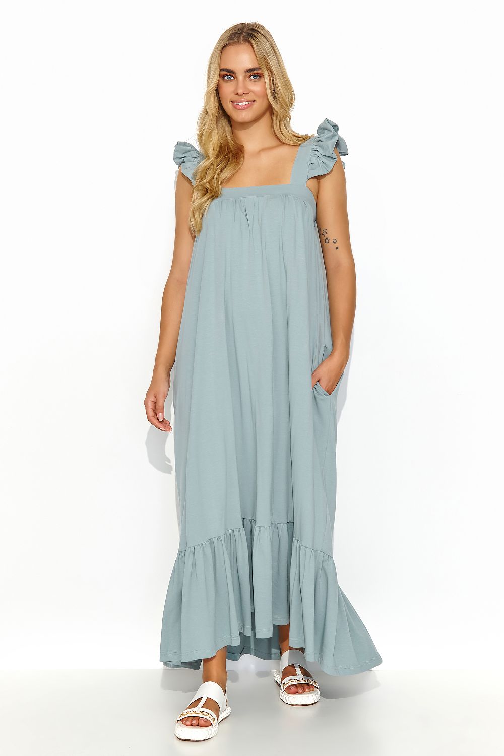 Robe de jour model 194340 Makadamia