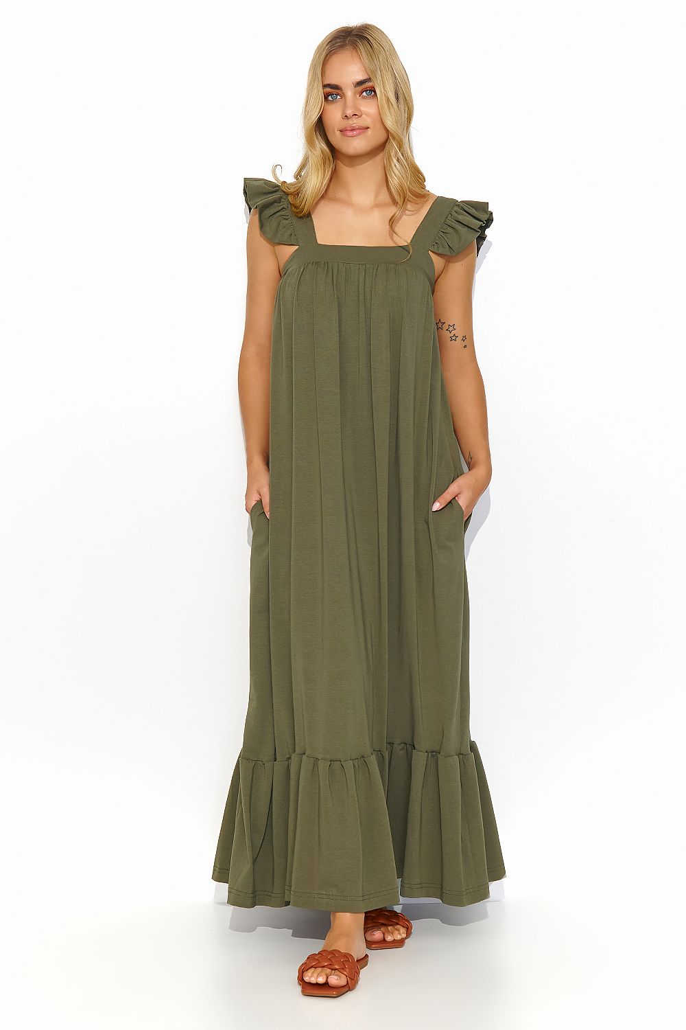 Robe de jour model 194342 Makadamia