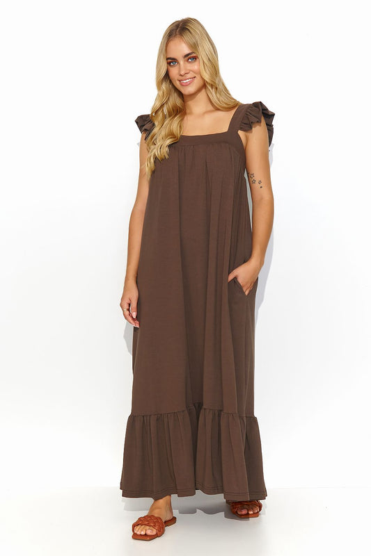 Robe de jour model 194344 Makadamia