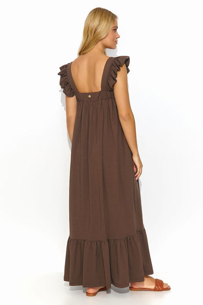 Robe de jour model 194344 Makadamia