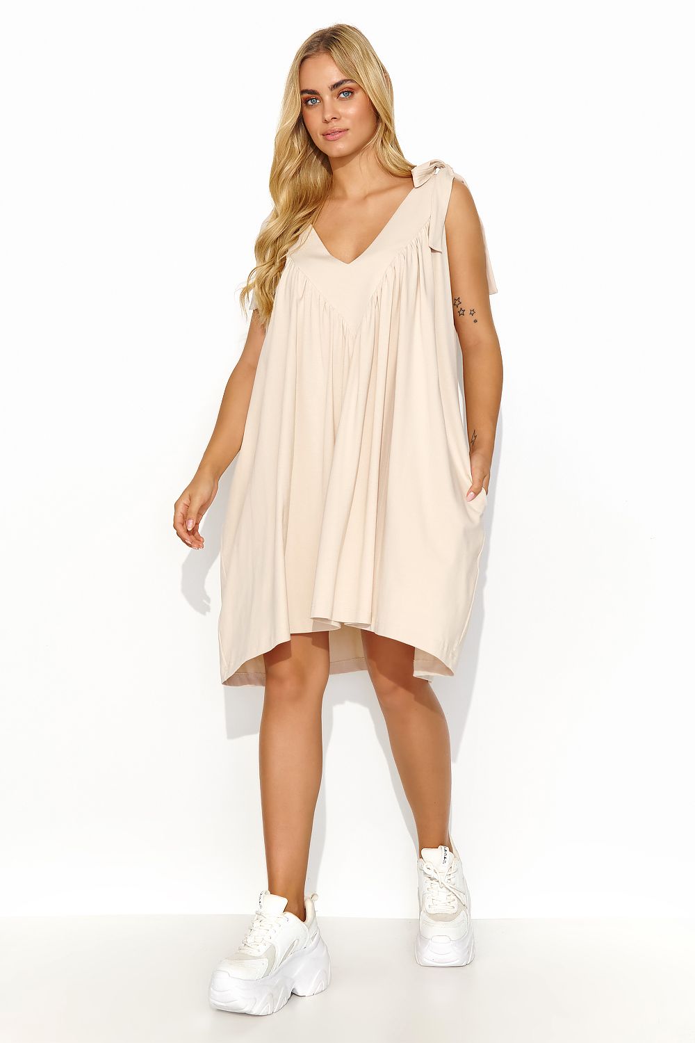 Robe de jour model 194348 Makadamia