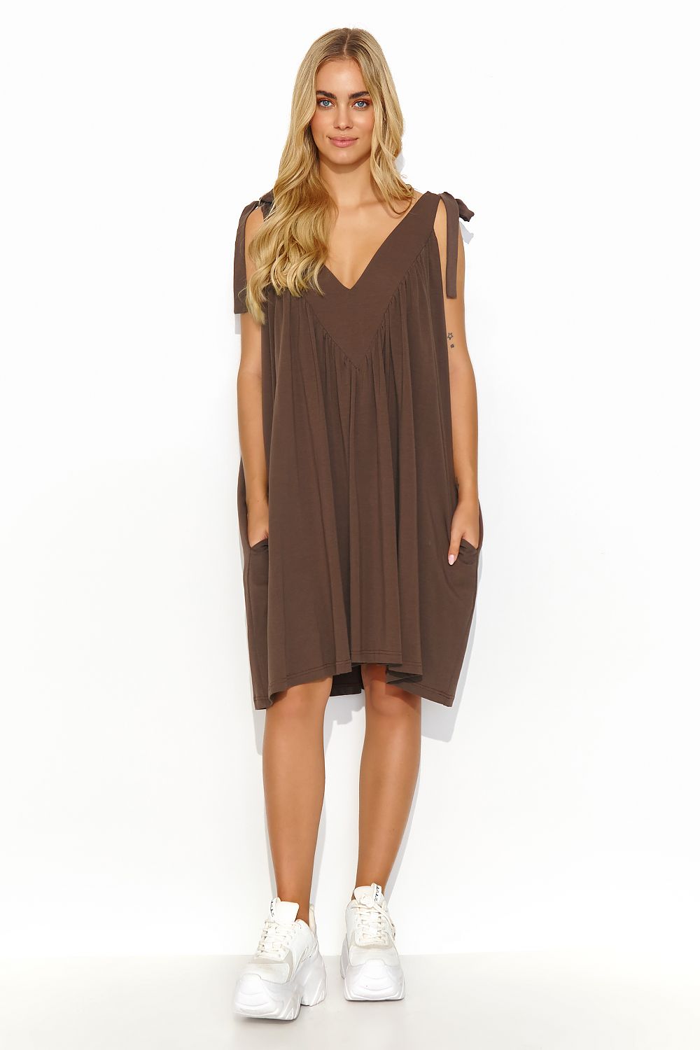 Robe de jour model 194349 Makadamia