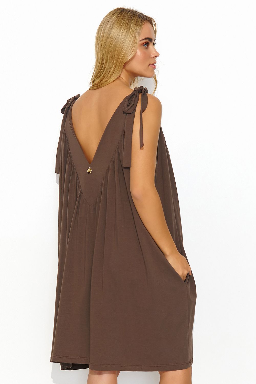 Robe de jour model 194349 Makadamia