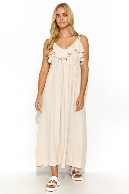 Robe de jour model 195010 Makadamia