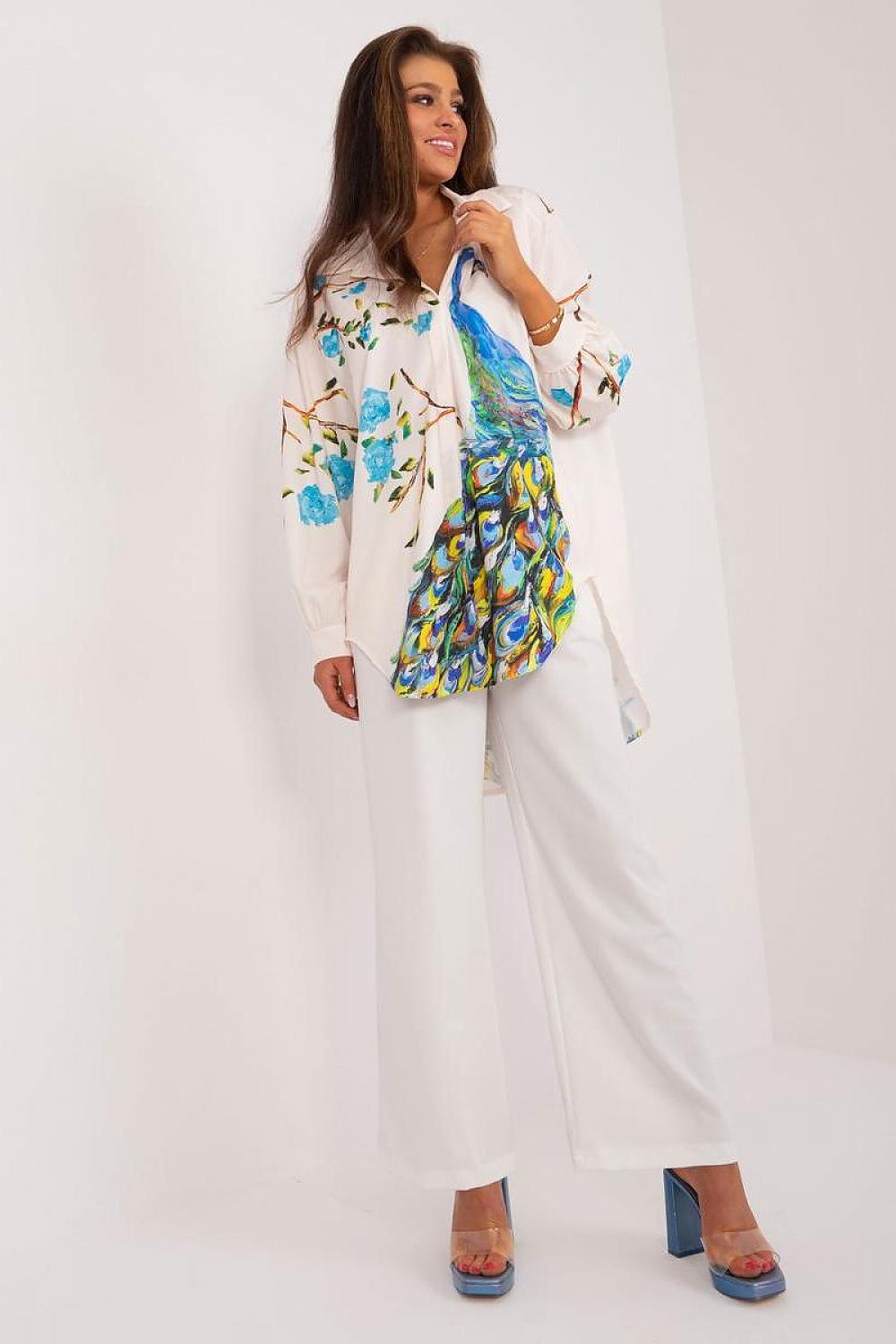 Chemise manche longue model 195967 Italy Moda