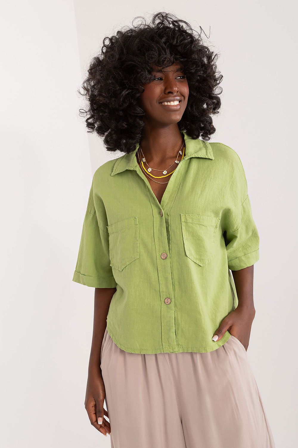 Chemise manche courte model 196483 Italy Moda