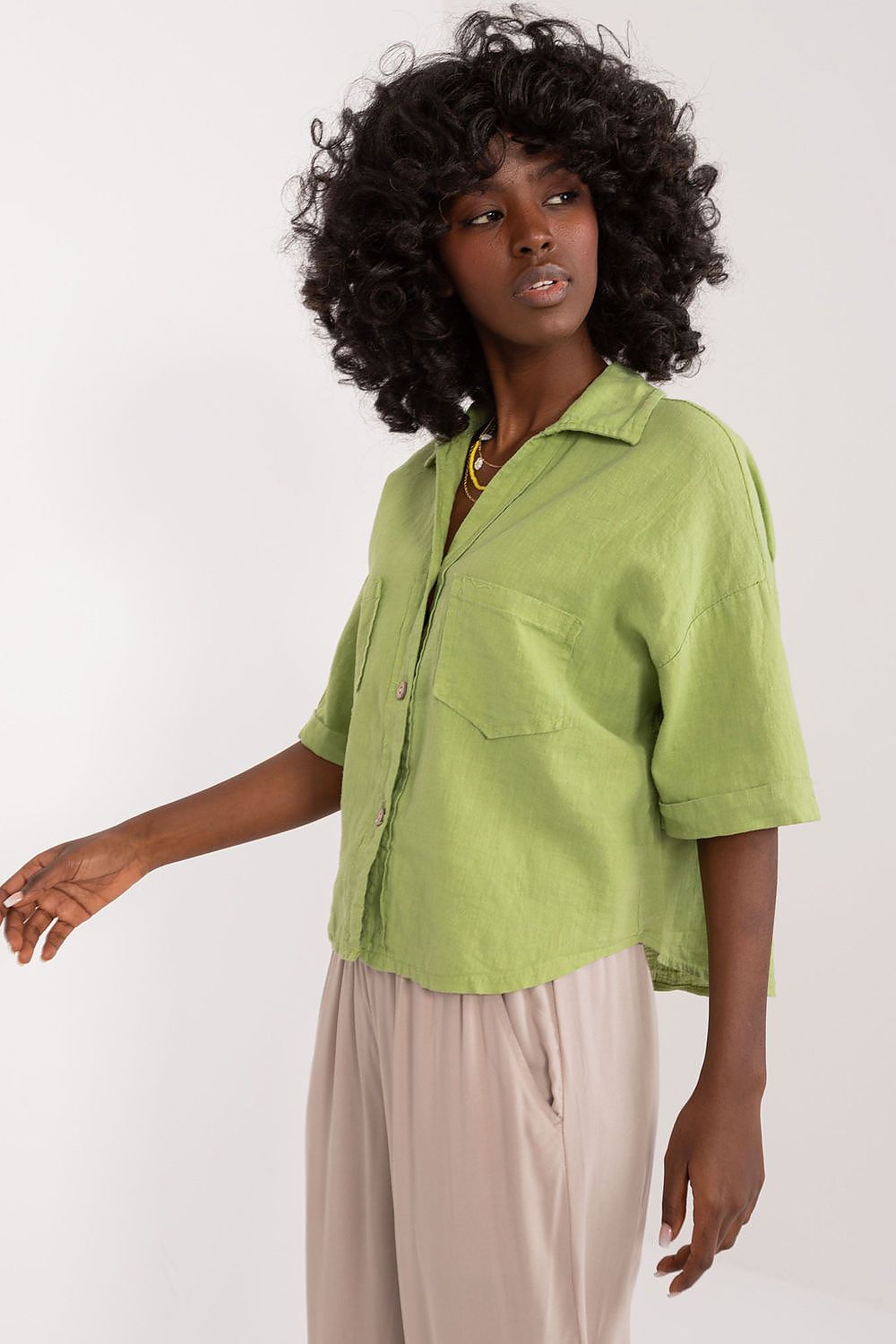 Chemise manche courte model 196483 Italy Moda