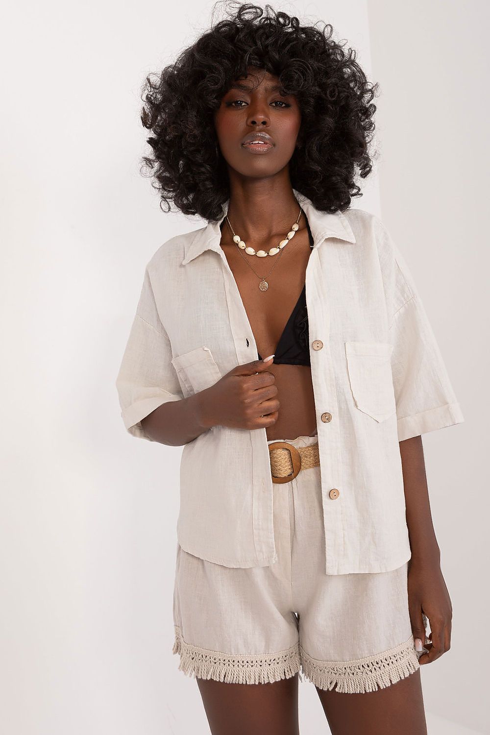 Chemise manche courte model 196486 Italy Moda