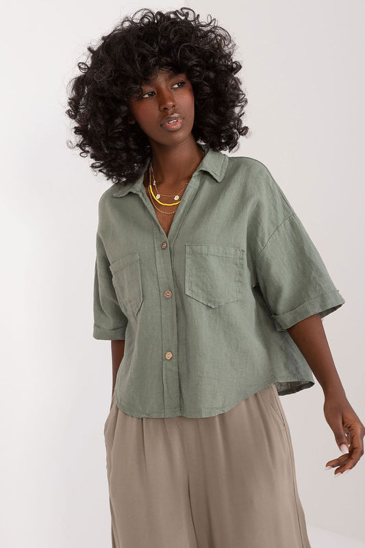Chemise manche courte model 196487 Italy Moda