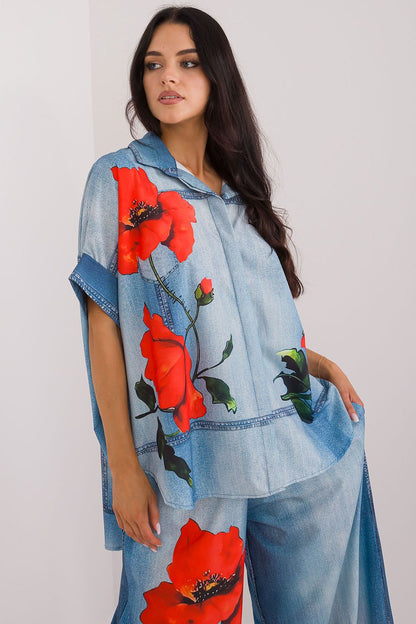 Chemise manche courte model 198387 Italy Moda