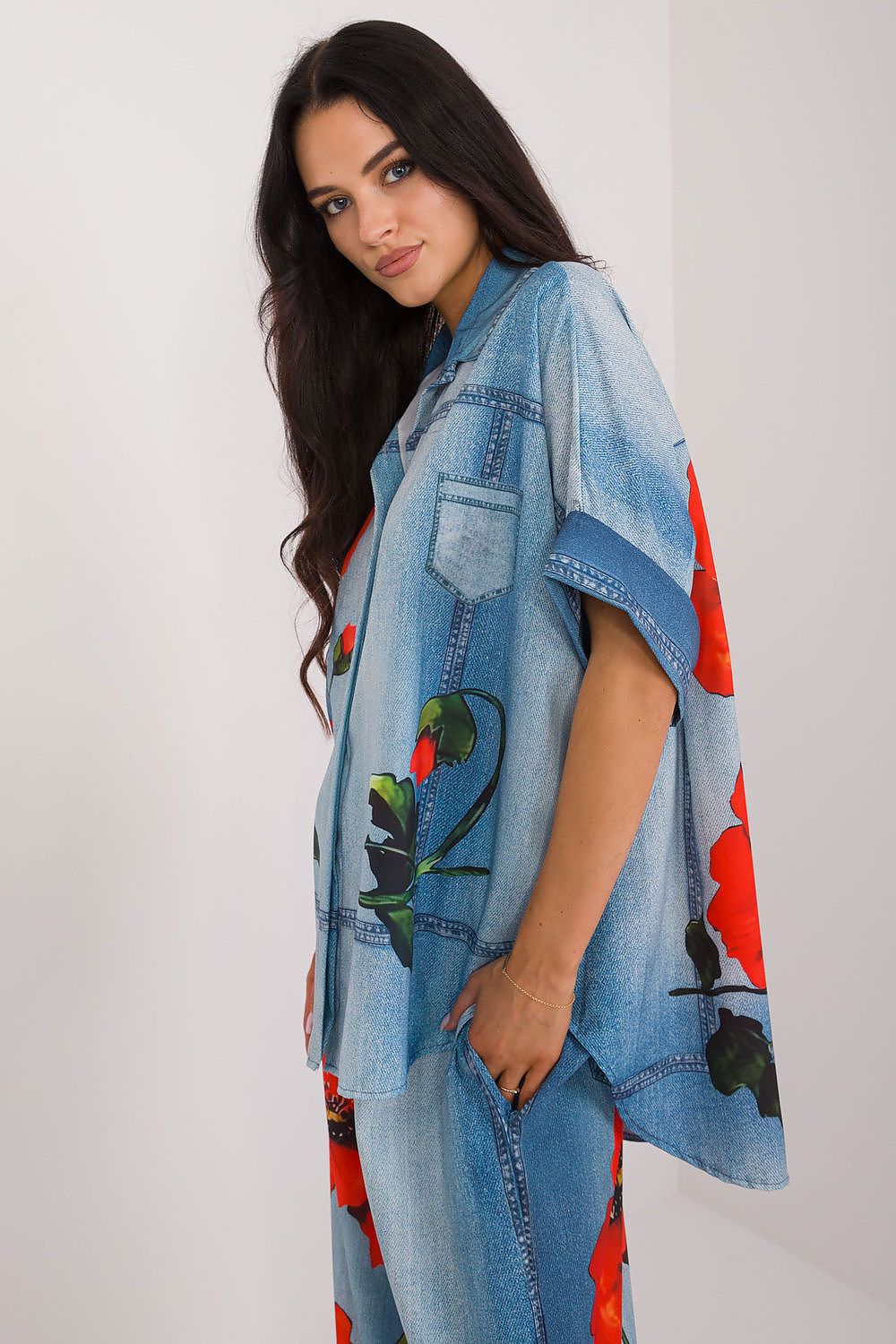 Chemise manche courte model 198387 Italy Moda